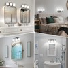 Dekang Bathroom Light Fixtures Over Mirror Brushed Nickel, Rustproof 3-Light