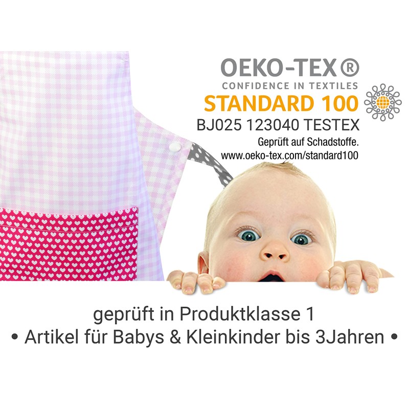 Emily´s Check Latzschürze für Kinder - Basteln - Kochen -