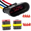 Twippo 14 Kits 4 Pin Connector Automotive Electrical Connectors Quick