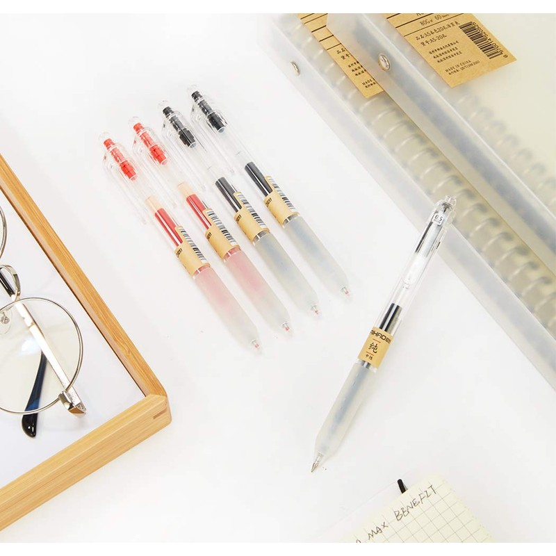 czxwyst X97 Retractable Gel Ink Pens 0.5mm Fine Point (Black