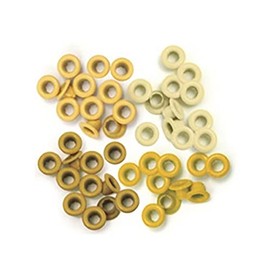 We R Memory Keepers 0633356415756 Ojales y Arandelas Crop-A-Dile-Standard-Yellow (60 Piezas)