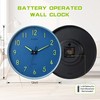 MEIRED Night Light Wall Clock 12 Inch Silent Non Ticking