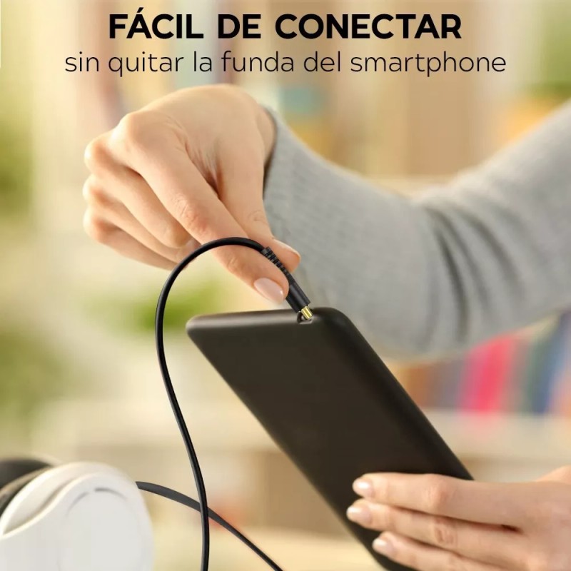 Maíz 3pz Cable Auxiliar Conector Jack 3.5mm Estereo Audio Sonido