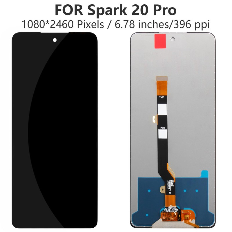 Screen Replacement for Tecno Spark 20 Pro KJ6 LCD Screen