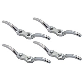 4 x Heavy Duty Boat Rope Clam Cleat Marine 316 SS 4.5"