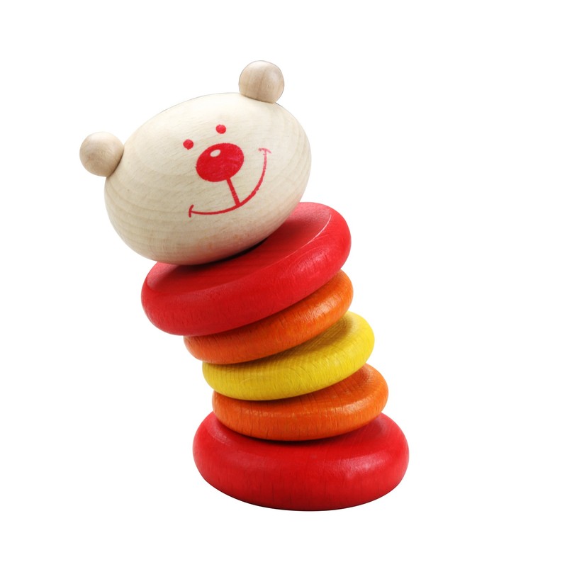 Classic World 3058 Bear Rattle with Display