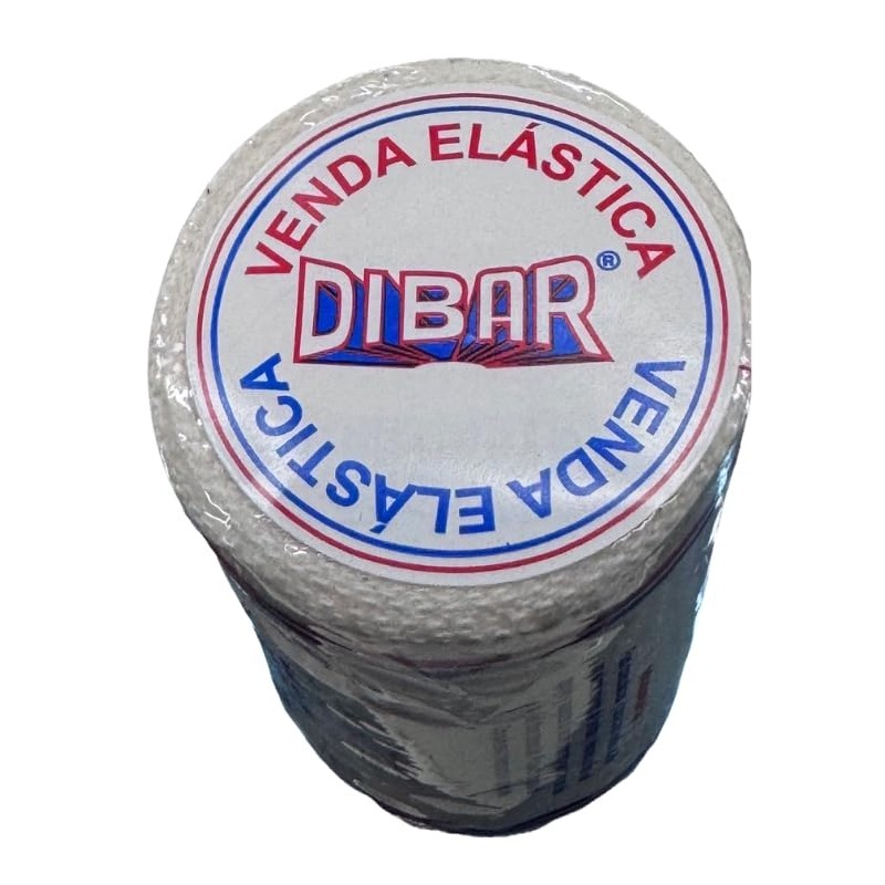 DIBAR Venda Elástica de Tejido Plano de Algodón, 10 cm