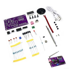 FM Radio Kit Soldering Practice Kits DIY Electronics Soldering Kit Radio Module Receiver Kit 87-108MHz (Without Case)