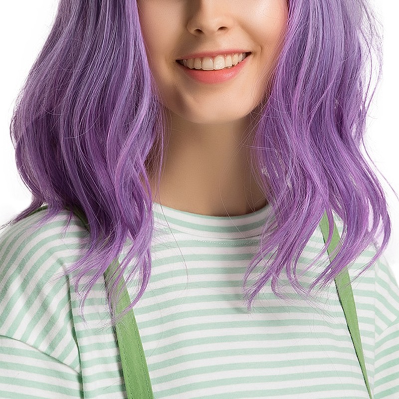 High Temperature Synthetic Women Hair Charming Wavy Wigs Short for