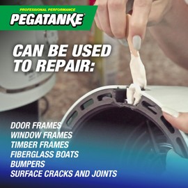 PEGATANKE - White 2 Part Epoxy Resin | Professional Cold Weld Adhesive | High Strength Liquid Metal Glue | General Repair & Plastic | High Temperature Epoxy for Cold Welding Waterproof Bonds (1.48 oz)