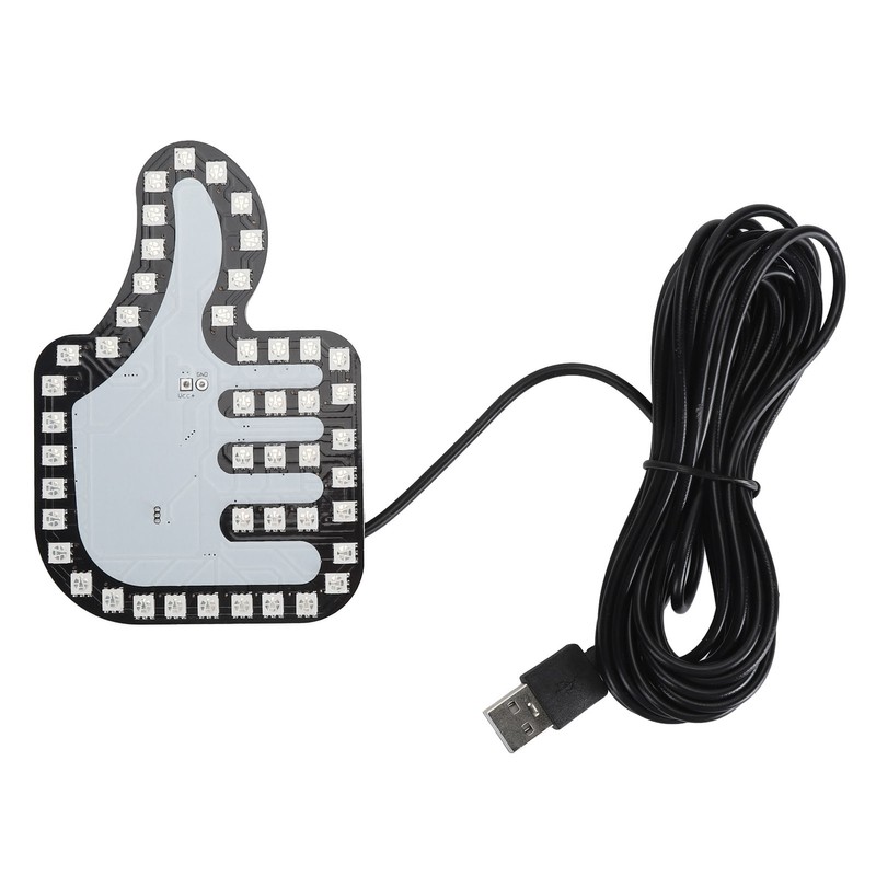 Car Hand Gesture Light LED Sign Finger Light Window Gesture