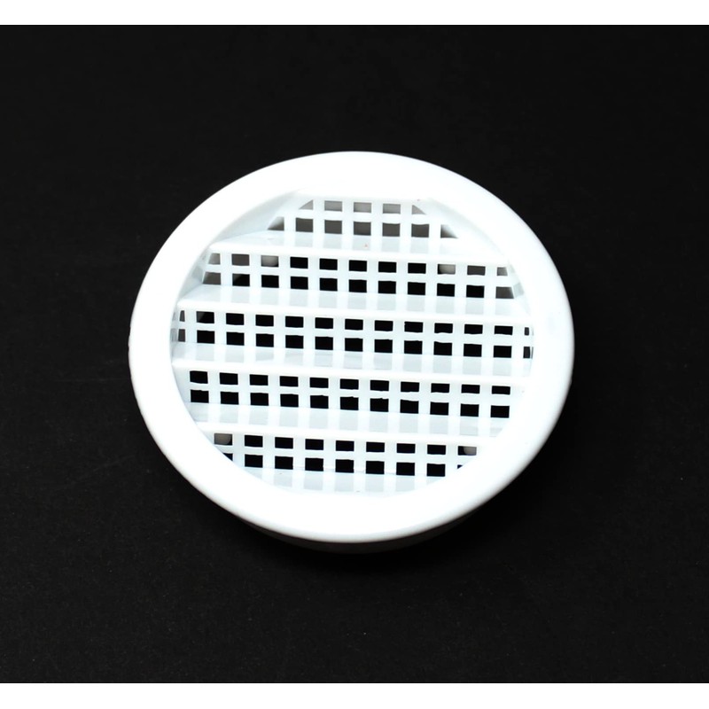 2" Round Plastic Louver Soffit Air Vent Reptile Screen Grille