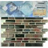 Crystiles 10"x10" Marble Peel and Stick Backsplash, Self-Adhesive Kitchen Backsplash