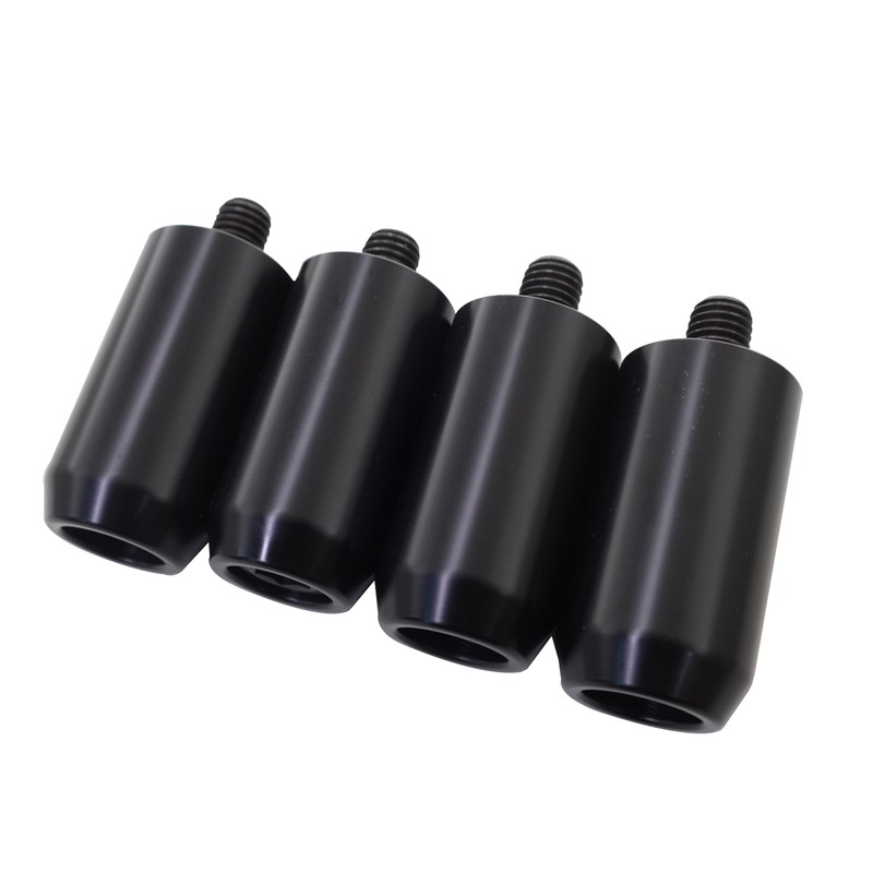WLZW Black 2pcs Motorcycle Crash Bar Guard Ball Engine Guard