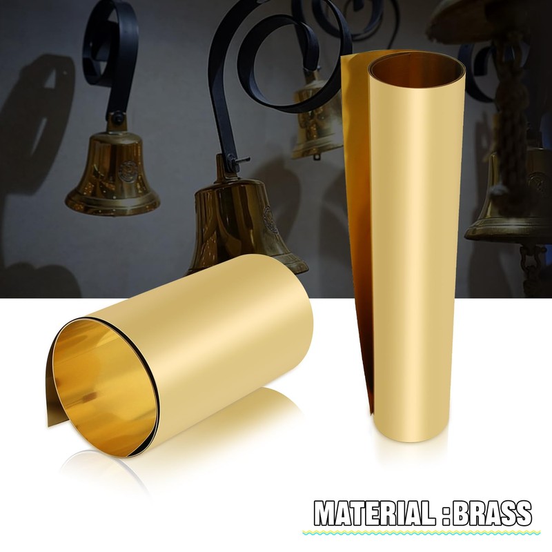 YIEMI Brass Sheet Roll, Gold Foil Sheets 1000mm x 300mm