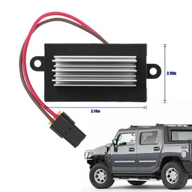 19331830 Blower Motor Resistor Heater Fan Control Module Compatible with Hummer H2 2003-2007,OEM:19329838 89023355 93803637 88986529 15-80388 15-80655 15-80911 19331830 3gsh-19e624-ca 4GSH-19E624/AA
