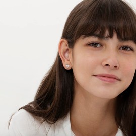 925 Sterling Silver Equestrian Horseshoe Safety Screw Back Earrings For Toddlers & Young Ladies Horseshoe Shaped Earrings For Children - Horse Riding Hobby Earrings For Girls