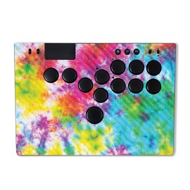 MightySkins Carbon Fiber Skin Compatible with Razer Kitsune - Tie Dye Splatter | Protective, Durable Textured Carbon Fiber Finish | Easy to Apply | Made in The USA