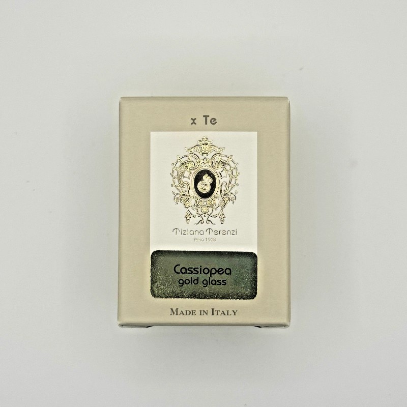 Tiziana Terenzi Cassiopea Scented Candle Gold Glass *NEW