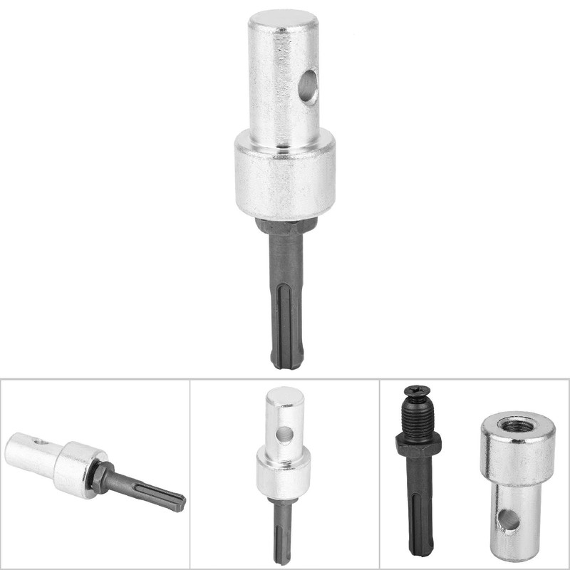 Moofey Ice Auger Drill Adapter, Earth Auger Drill Bit Attachment,