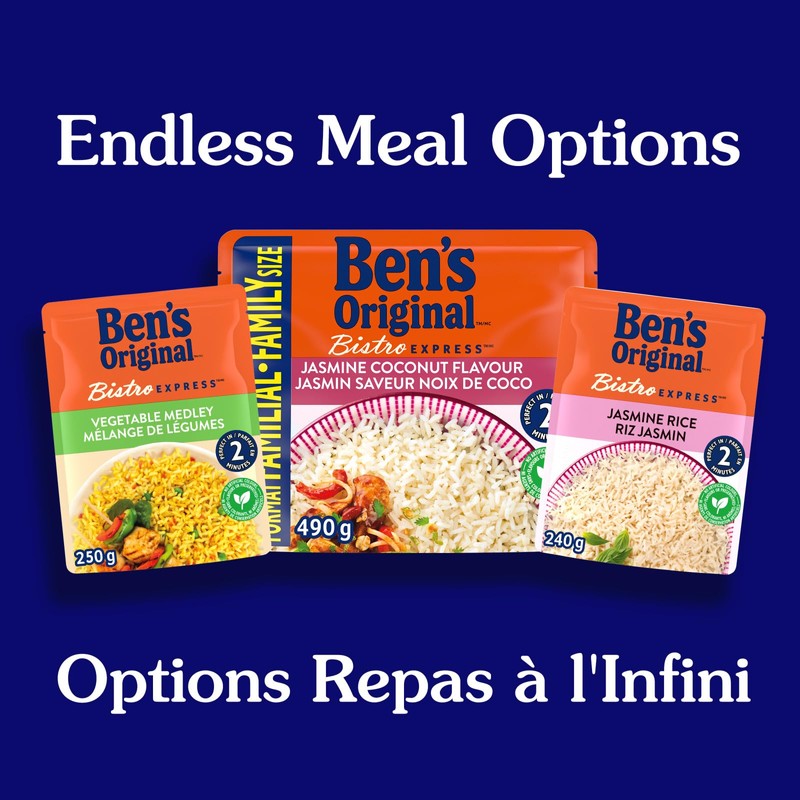 BEN'S ORIGINAL BISTRO EXPRESS Family Size Jasmine Coconut Flavour Rice