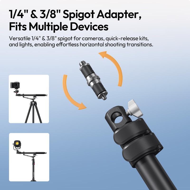ULANZI TH09 52.7" Camera Boom Arm Light Stand Tripod Extension