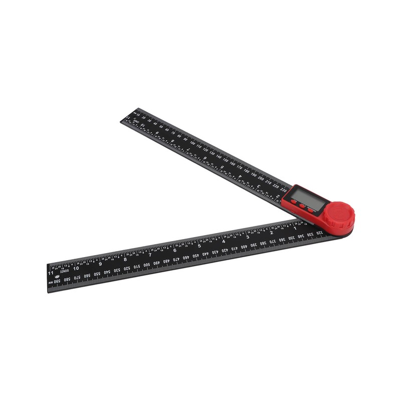 Digital Display Angle Ruler 2 in 1 Plastic Lightweight Convenient
