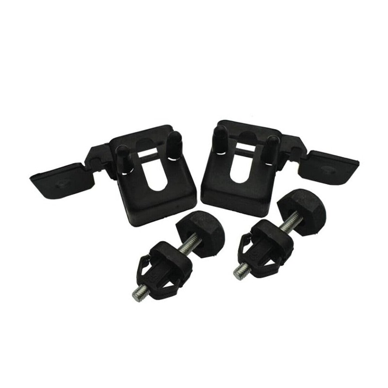 4PCS Hood Bumper Stopper Bracket Left Right Set For Ford