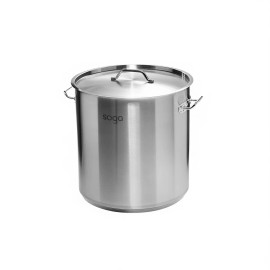 Soga Stainless Steel Stock Pot 21L Large Capacity With Lid For Soup And Stock CookingMaterial: Stainless
