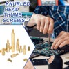 sourcing map M2 Male Brass Hex Spacer Standoffs Screws Nuts,