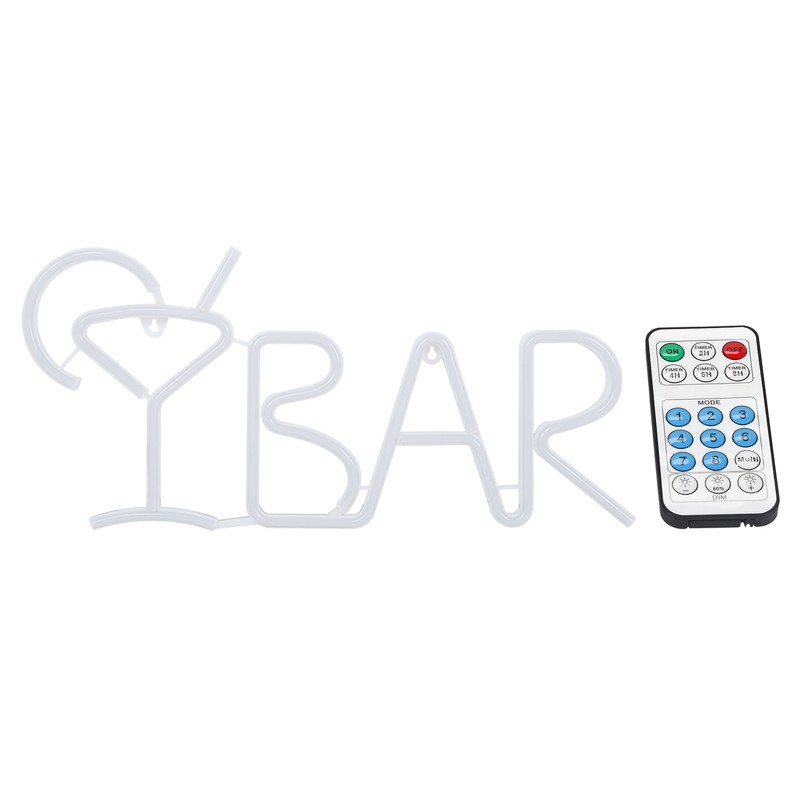 BAR Letters Shaped LED Neon Light Shop Signs Light for