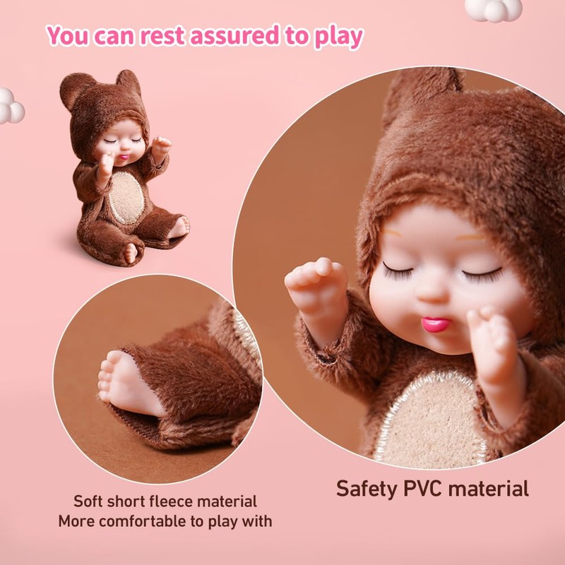 Fiotha Baby Doll, Newborn Reborn Baby, Mini Baby Doll, Pack