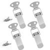 Waziaqoc 4 Pack Stainless Steel Spring Loaded Toggle Latch, Spring