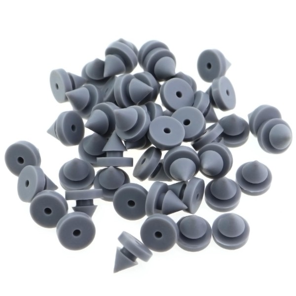 CChiai 50PCS Door Anti Collision Silencers Grey Heavy Duty Rubber