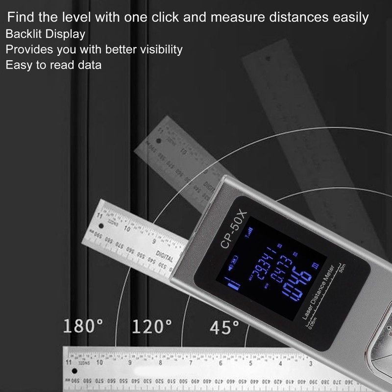 Distance Meter Accurate Voice Broadcast Small Electronic Ruler Handheld Rangefinder