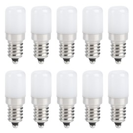 10Pcs 1.5W LED Candle Light Bulb Screw Socket Bulb Lamp Replacement Parts AC 230V E14