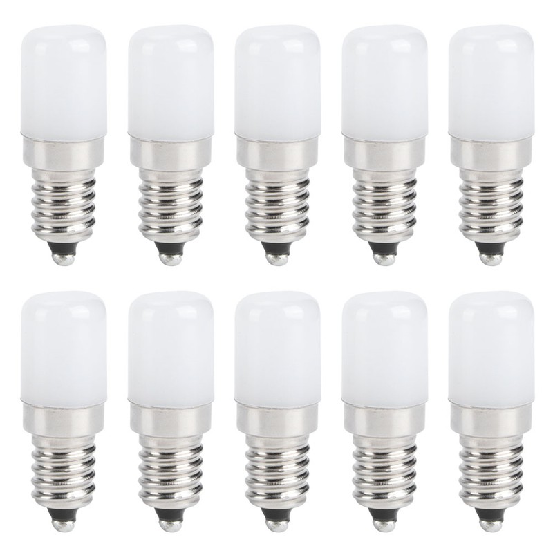 10Pcs 1.5W LED Candle Light Bulb Screw Socket Bulb Lamp