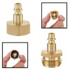 CuiCanfla 2 Pcs Lead-Free Brass Winterize Sprinkler Systems,Brass Blow Out