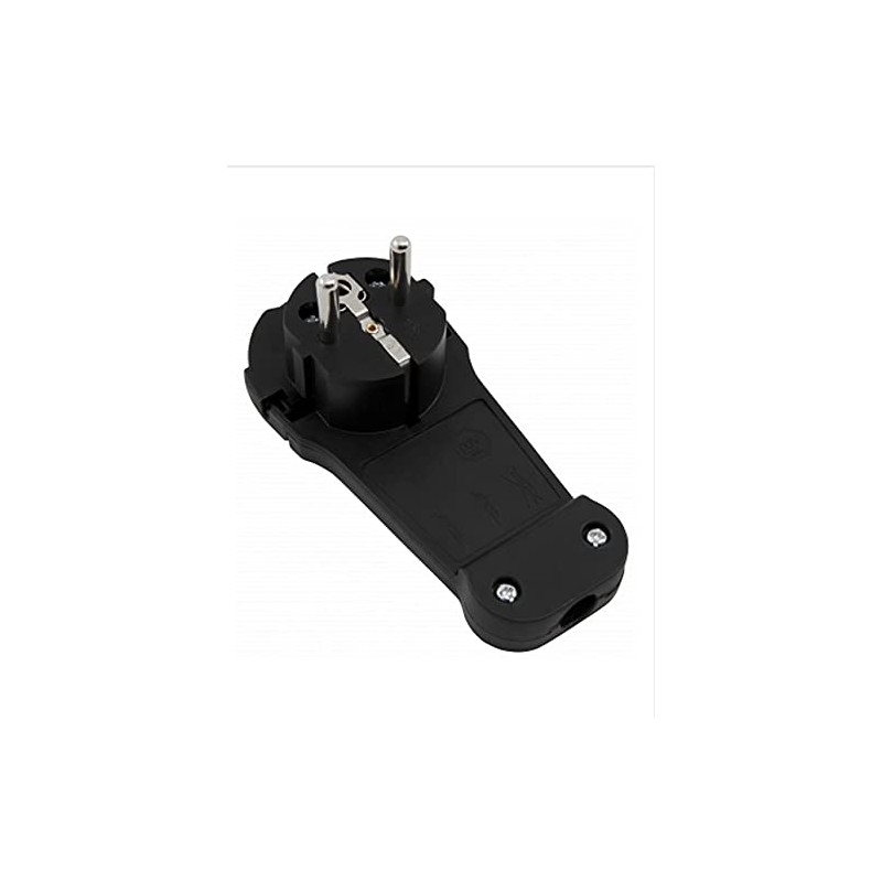 WeBaSo WSP3x60-FlStsw 3 Pieces Black Angled Plugs Extra Flat for