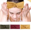 Zhenp Pack of 6 Wide Twisted Soft Headbands, Retro Soft