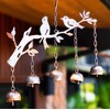 Ancient Graffiti Birds w/Bells Wind Chime, Multi
