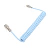 Mechanical Keyboard Cable Double Sleeve Custom Coiled with Detachable Metal