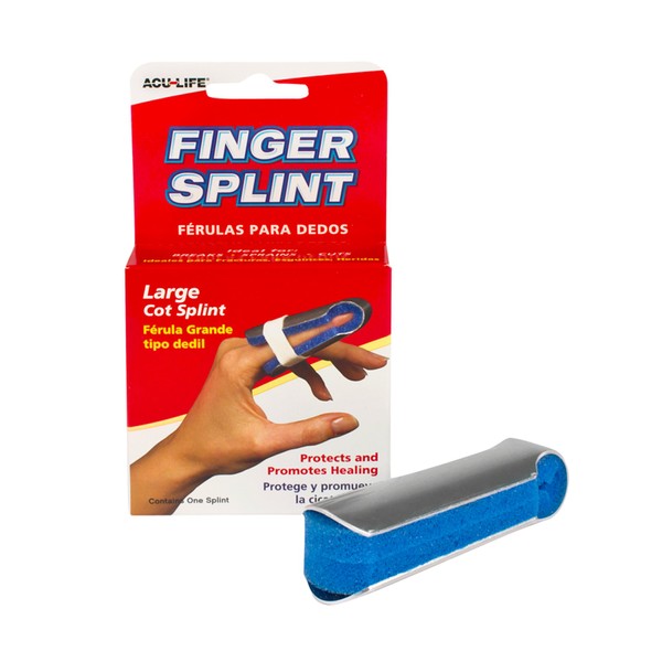 IMMOBILIZES BREAKS: Splint protects breaks and sprains while they heal