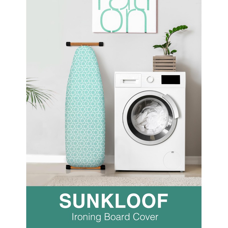 SUNKLOOF Extra Wide Ironing Board Cover and Pad,18X49 Reflective Silicone