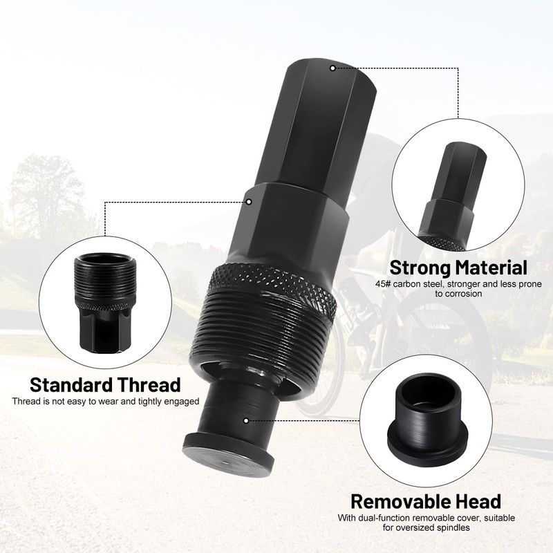 Puasok Bicycle Crank Puller, 42 mm Bicycle Bottom Bracket Tool,