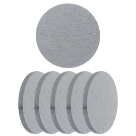 PATIKIL 6Pcs Diatomite Coasters, 3.9" Round Instant Drying Water Absorbing Stone Tray Diatomaceous Coasters Set of 6 for Desk Cups Drinks Cosmetic Bottles Soap, Grey