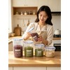 Boxdljh Food Storage Containers Set for 4 Pack, Freezer Containers
