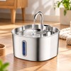 2.2L Smart Motion Sensor Cat Water Fountain – Stainless Steel