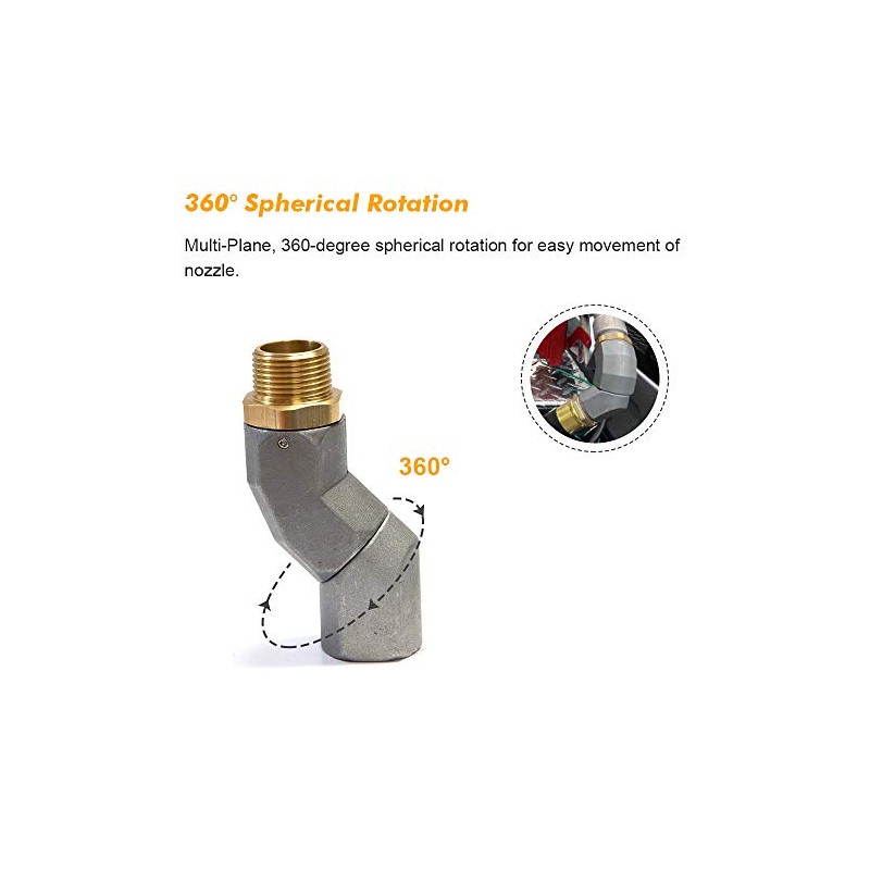 2PCS 3/4 Inch Fuel Swivel with Rotating Connector