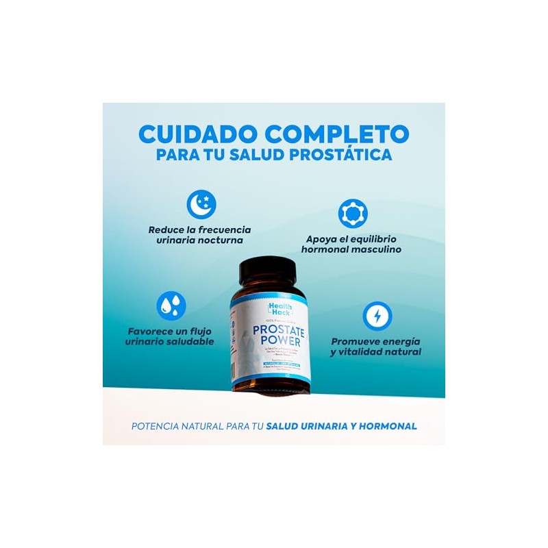 Health Hack Prostate Power Suplemento Avanzado para la Salud de